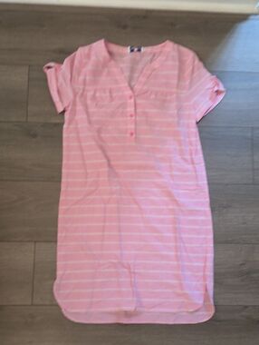 Vineyard Vines Pink Striped Dress